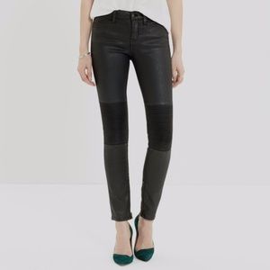 MADEWELL Black Coated Skinny Skinny Moto Jeans 29